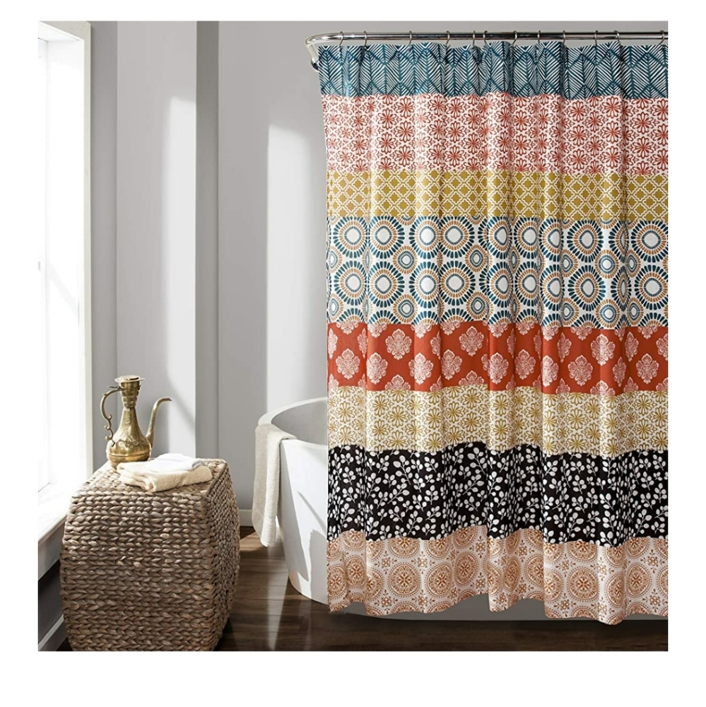 🆕️ Bohemian Striped Shower Curtain 72" x 72"